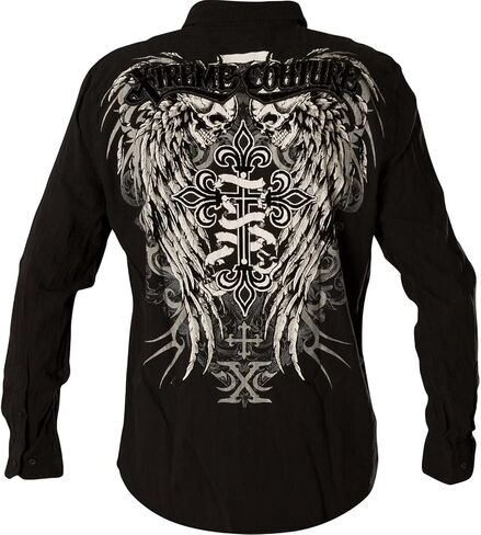 Xtreme Couture Affliction Men's Button Down Shirt Kings Fall in Kuwait