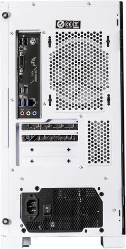 Velztorm Nix Custom Built Gaming Desktop PC Snow White (AMD Ryzen 5 5600X 6-Core, 16GB RAM, 512GB PCIe SSD, GeForce GTX 1050Ti, 1xUSB 3.2, 3xUSB 3.0, 1xHDMI, Win 10 Home) in Saudi Arabia