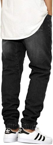 URBANJ Men's Slim FIT Drop Crotch Denim Jogger Pants S-5XL in Kuwait