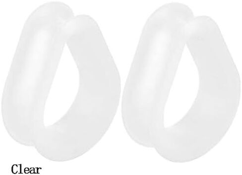 IPINK-18Pcs Hollow Silicone Teardrop Ear Piercings Ear Plugs and Tunnels Pircing Gauges Earrings Stretchers Body Jewelry in Saudi Arabia