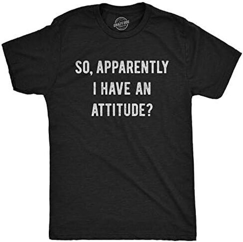 Mens So Apparently I Have an Attitude T Shirt Funny Sayings Sarcastic Tee in Kuwait