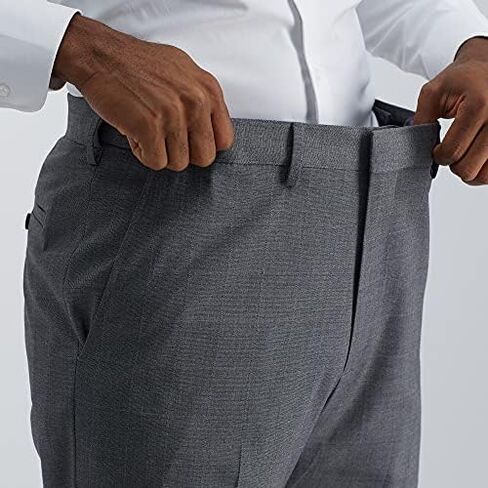 J.M. Haggar Men's Classic Fit Flat Front Dress Pant-Regular and Big & Tall Sizes in Kuwait