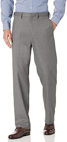 J.M. Haggar Men's Classic Fit Flat Front Dress Pant-Regular and Big & Tall Sizes in Kuwait