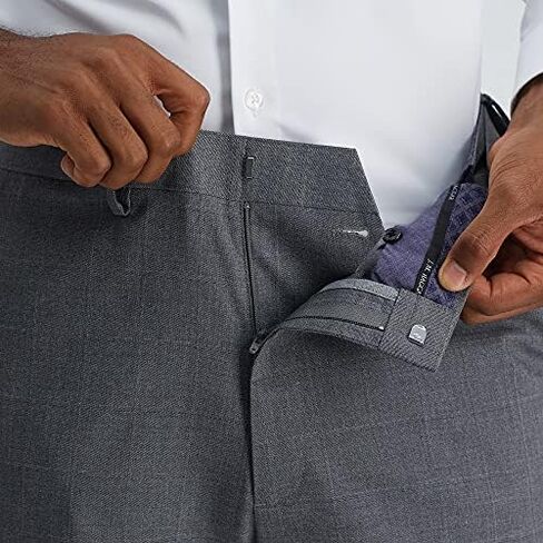 J.M. Haggar Men's Classic Fit Flat Front Dress Pant-Regular and Big & Tall Sizes in Kuwait