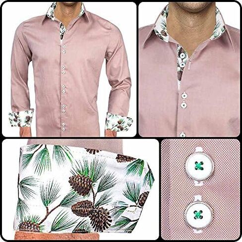 Mens Christmas Dress Shirts - Made in The USA in Saudi Arabia
