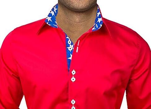 Patriotic Designer Dress Shirts - Made in USA in Saudi Arabia