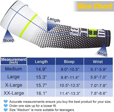 beister UV Sun Protection Cooling Compression Sleeves Arm Sleeves Men Women Cycling in Saudi Arabia