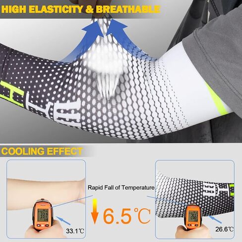 beister UV Sun Protection Cooling Compression Sleeves Arm Sleeves Men Women Cycling in Saudi Arabia