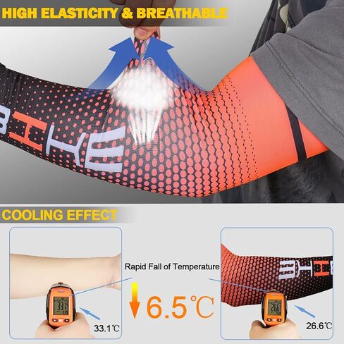 beister UV Sun Protection Cooling Compression Sleeves Arm Sleeves Men Women Cycling in Saudi Arabia