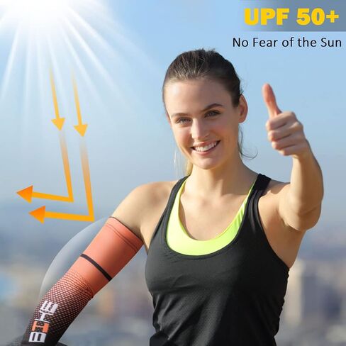 beister UV Sun Protection Cooling Compression Sleeves Arm Sleeves Men Women Cycling in Saudi Arabia