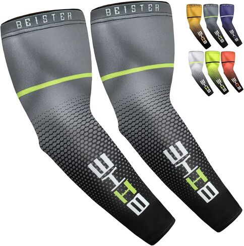 beister UV Sun Protection Cooling Compression Sleeves Arm Sleeves Men Women Cycling in Saudi Arabia
