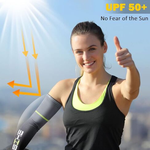 beister UV Sun Protection Cooling Compression Sleeves Arm Sleeves Men Women Cycling in Saudi Arabia