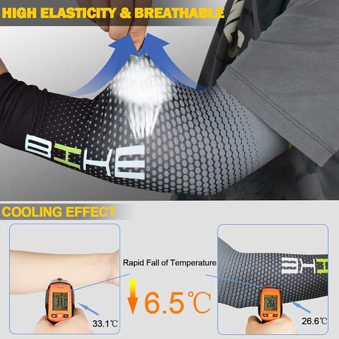 beister UV Sun Protection Cooling Compression Sleeves Arm Sleeves Men Women Cycling in Saudi Arabia