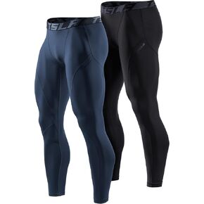 TSLA Men's Thermal Compression Pants, Athletic Sports Leggings & Running Tights, Wintergear Base Layer Bottoms in Kuwait