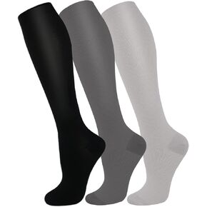 FuelMeFoot 3 Pack Copper Compression Socks - Compression Socks Women & Men Circulation - Best for Medical,Running,Athletic in Kuwait