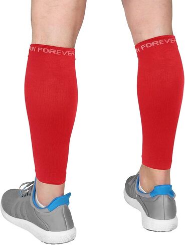 Calf Compression Sleeves for Men and Women - Leg Compression Sleeve - Footless Compression Socks for Runners, Shin Splints, Varicose Vein & Calf Pain Relief - Calf Brace for Running, Cycling, Travel in Kuwait