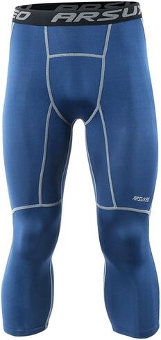 ARSUXEO Men's 3/4 Running Compression Tights Capri Pants K75 in Kuwait