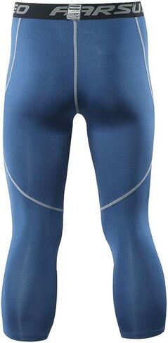 ARSUXEO Men's 3/4 Running Compression Tights Capri Pants K75 in Kuwait