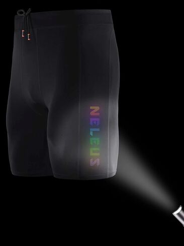 NELEUS Men's 3 Pack Compression Short with Pocket in Saudi Arabia