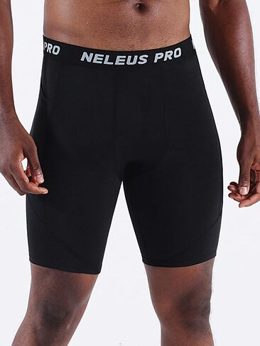 NELEUS Men's 3 Pack Compression Short with Pocket in Saudi Arabia