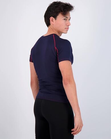 Real Essentials 4 Pack: Men's Short Sleeve Compression T-Shirt Base Layer Undershirt Athletic Top (Available in Big & Tall) in Kuwait