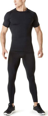 TSLA 1 or 3 Pack Men's UPF 50+ Quick Dry Short Sleeve Compression Shirts, Athletic Workout Shirt, Water Sports Rash Guard in Kuwait