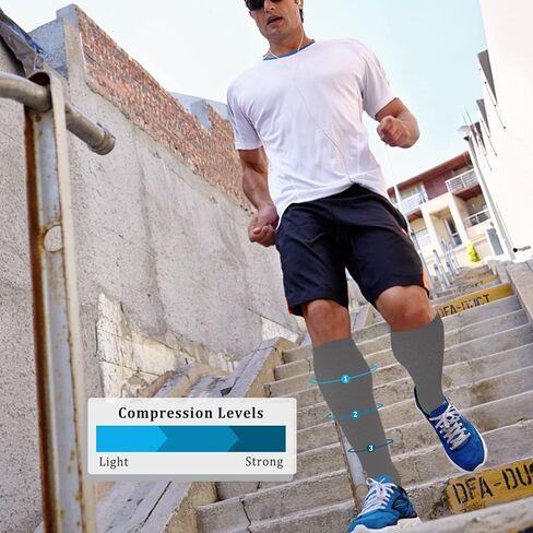 FuelMeFoot 3 Pack Copper Compression Socks - Compression Socks Women & Men Circulation - Best for Medical,Running,Athletic in Kuwait