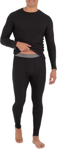Fruit of the Loom Men's Recycled Premium Waffle Thermal Underwear Long Johns Bottom (1, 2, 3, and 4 Packs) in Saudi Arabia
