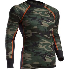 Indera Men's Woodland Thermal Underwear Top, Camo, Large in Saudi Arabia