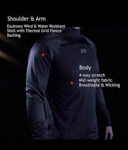 Equinoxx Stage 3 - Thermal Shirts for Men - Triple Layer Athletic Compression Long Sleeve in Saudi Arabia