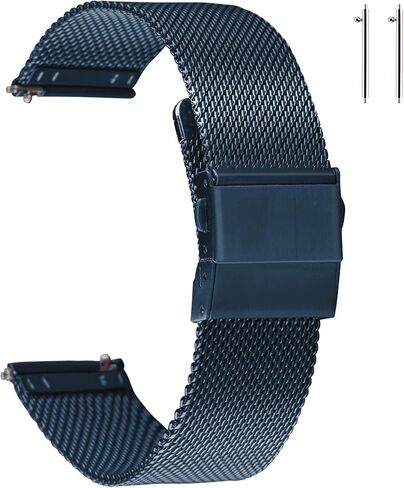 EACHE Stainless Steel Mesh Watch Band for Men Women, Quick Release Mesh Watch Straps 12mm 14mm 16mm 18mm 20mm 22mm in Saudi Arabia
