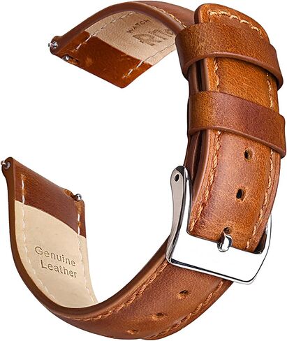 Ritche Quick Release Leather Watch Bands Genuine Watch Straps for Men Women- 18mm 20mm 21mm 22mm 23mm 24mm Top Grain Leather Watch Strap, Valentine's day gifts for him or her in Kuwait