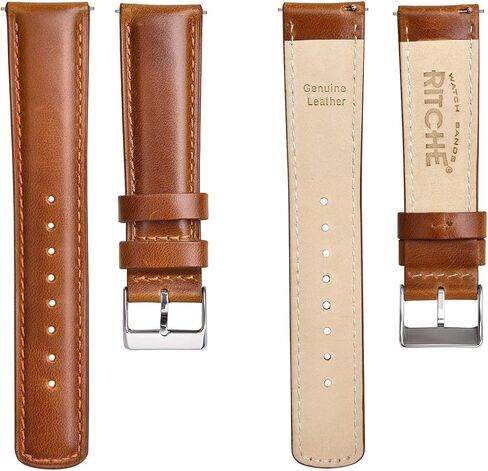 Ritche Quick Release Leather Watch Bands Genuine Watch Straps for Men Women- 18mm 20mm 21mm 22mm 23mm 24mm Top Grain Leather Watch Strap, Valentine's day gifts for him or her in Kuwait