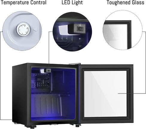 HAILANG Beverage Refrigerator With 105 Can,Freestanding Beverage Cooler For Office, Bar,Home|Double Glass Door&Adjustable Shelving in Saudi Arabia