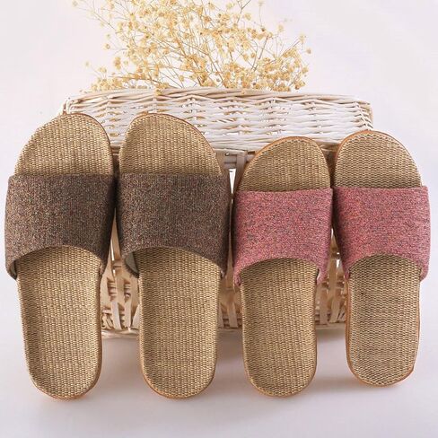 XINGYUE Flax Tatami Slippers No Slip Indoor Slippers Open Toe in Saudi Arabia
