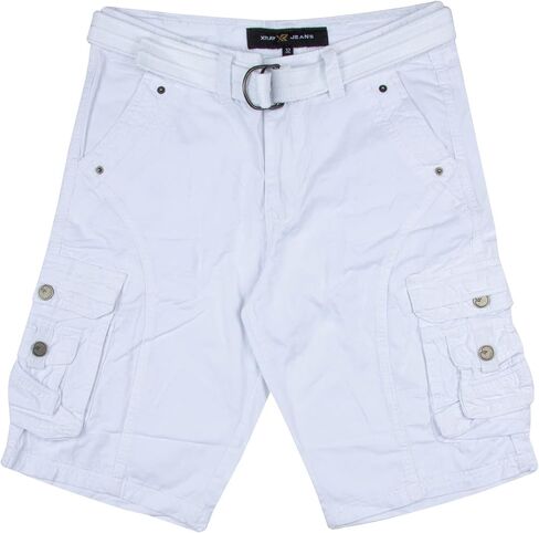 X RAY Mens Tactical Cargo Shorts Camo and Solid Colors 12.5" Inseam Knee Length Classic Fit Multi Pocket in Kuwait