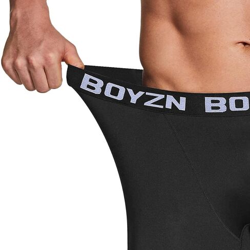 بنطال Boyzn الرجالي المكون من قطعتين من السراويل الرياضية المضغوطة، سريع الجفاف، طبقة أساسية نشطة، لباس ضيق للتمرين والجري مع جيوب in Kuwait