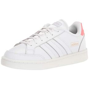حذاء تنس Grand Court SE للسيدات من adidas، أبيض/أبيض/وردي الإشارة، 10.5 in Kuwait