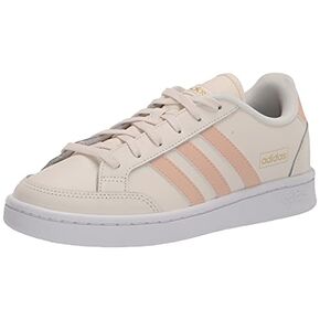حذاء التنس Grand Court SE للسيدات من adidas، باللون الأبيض الطباشيري/Halo Blush/Gold Metallic، 5 in Kuwait