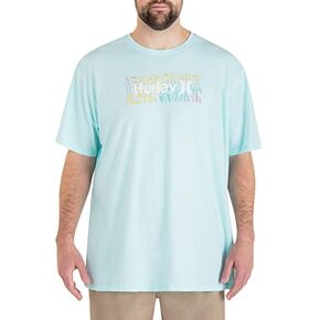 تي شيرت Hurley الرجالي الكبير والطويل المغسول للاستخدام اليومي واحد فقط متدرج in Kuwait