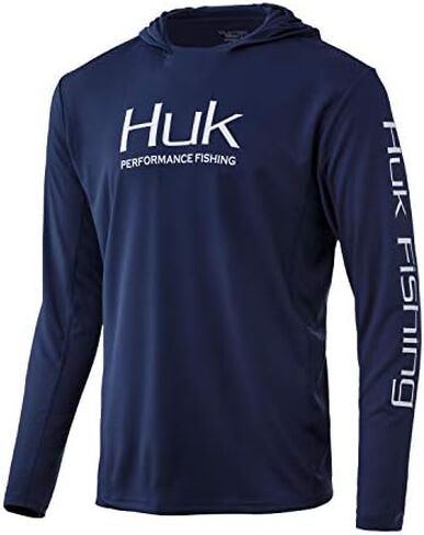 Huk Men's Icon X Hoodie | Long-Sleeve Performance Shirt with UPF 30+ Sun Protection in Saudi Arabia