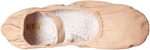 Bloch Dance Women's Belle Full-Sole Leather Ballet Shoe/Slipper, Pink, 5 in Saudi Arabia