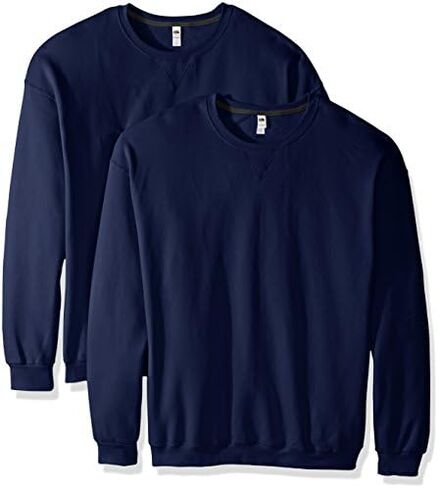 Fruit of the Loom Men's Crew Sweatshirt (2 Pack) in Saudi Arabia