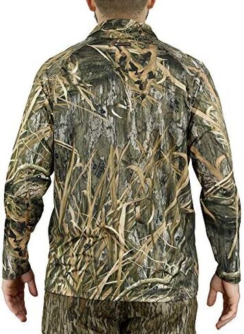 قميص رجالي مموه خفيف الوزن بسحاب 1/4 من Mossy Oak in Kuwait