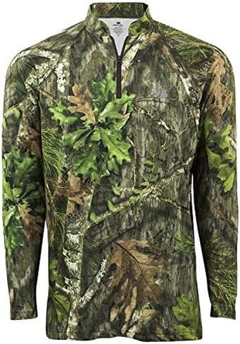 قميص رجالي مموه خفيف الوزن بسحاب 1/4 من Mossy Oak in Kuwait
