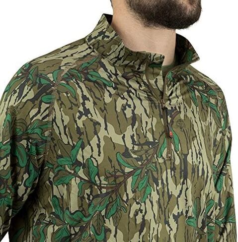 قميص رجالي مموه خفيف الوزن بسحاب 1/4 من Mossy Oak in Kuwait