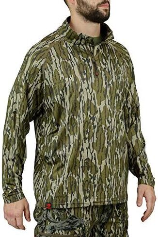 قميص رجالي مموه خفيف الوزن بسحاب 1/4 من Mossy Oak in Kuwait