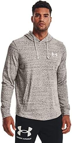 سترة بغطاء للرأس للرجال من Under Armour ذات رقبة دائرية طويلة وRival Terry in Kuwait
