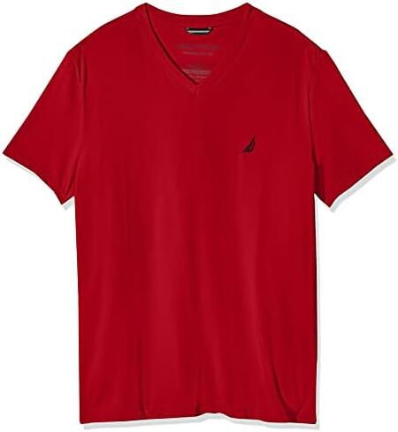 Nautica Men's Short Sleeve Solid Slim Fit V-Neck T-Shirt in Saudi Arabia