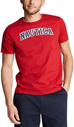 Nautica Men's Short Sleeve 100% Cotton Nautical Series Graphic Tee in Saudi Arabia